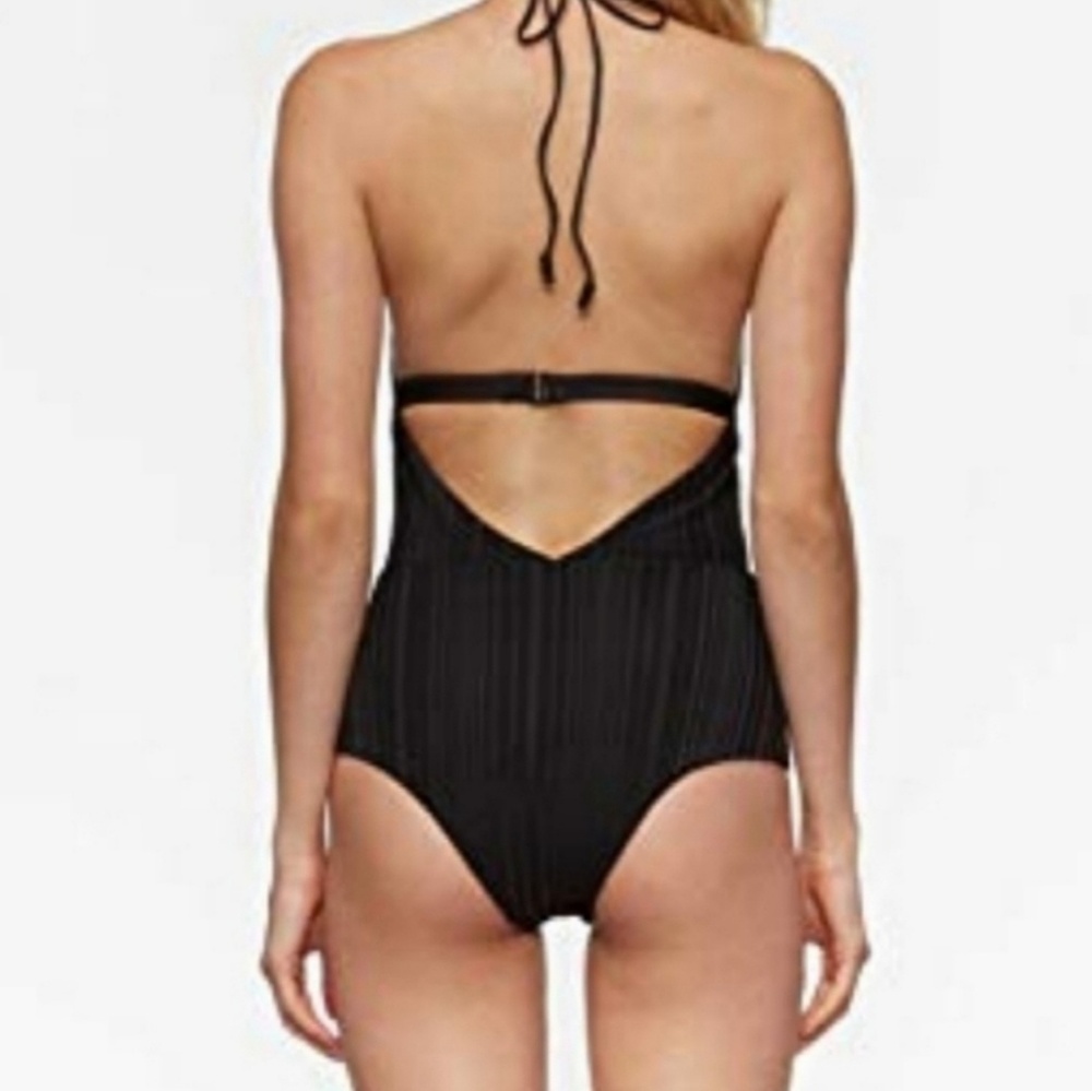 NWOT Tavik Emme Halter Ribbed One-Piece Swimsuit - Picture 6 of 9